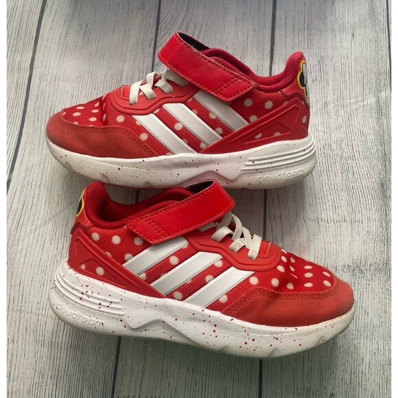 Adidas Cloudfoam Disney Minnie Mouse Girl Shoes, Size Youth 13 - Picture 1 of 6